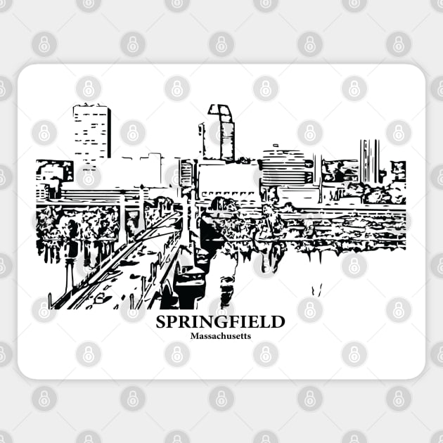 Springfield - Massachusetts Sticker by Lakeric